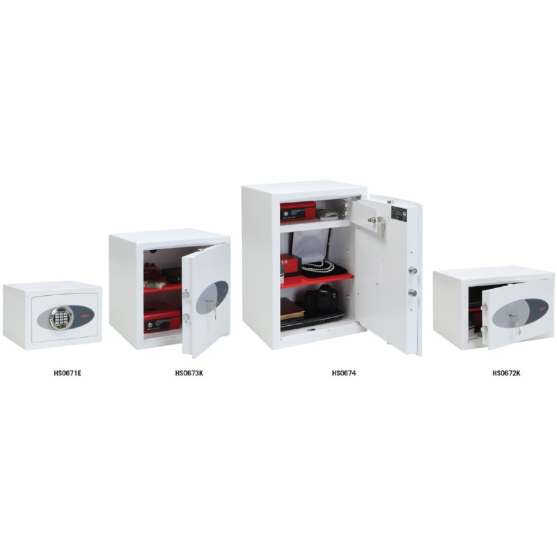 phoenix armoire de sécurité anti-effraction VENUS HS0672E, serrure électronique, classe de résistance 1, blanc